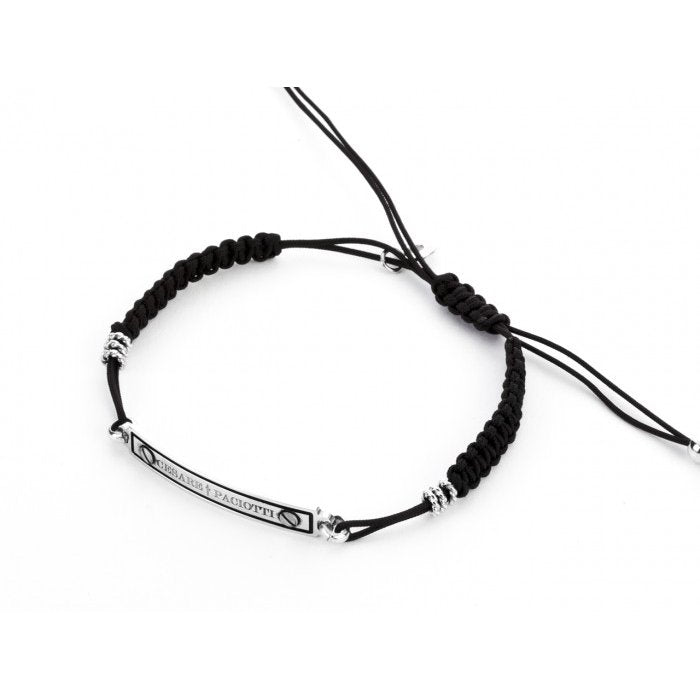 Bracciale cordino piastra