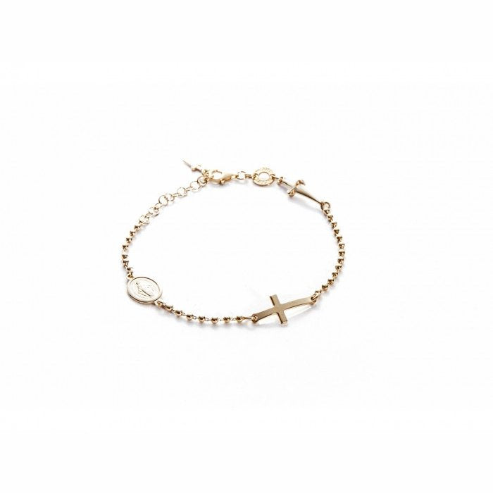 Laminated rosary bracelet