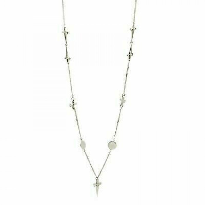 Swords and cross necklace