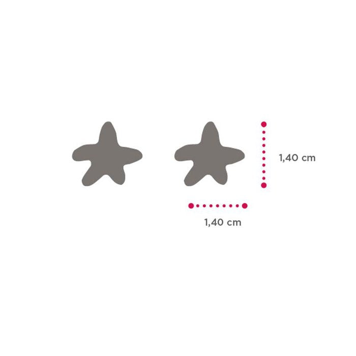 Mini Lapilli Starfish Earrings