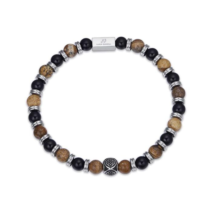 Steel Bracelet With Stones