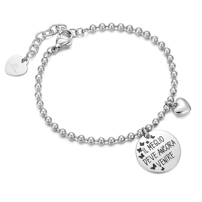 Bracelet avec inscription « Le meilleur reste à venir »