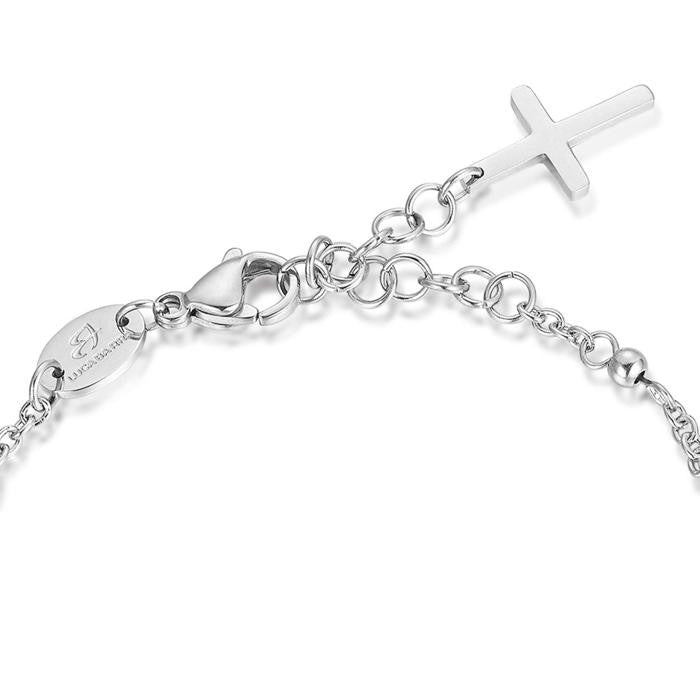 Steel Rosary Bracelet With Steel Balls