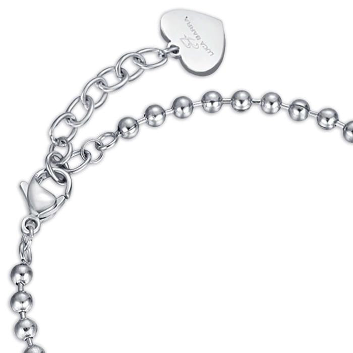 Bracelet en acier avec phrase « Je t'aime tante »
