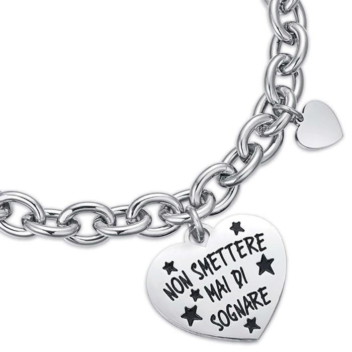 Bracelet en acier Never Stop Dreaming