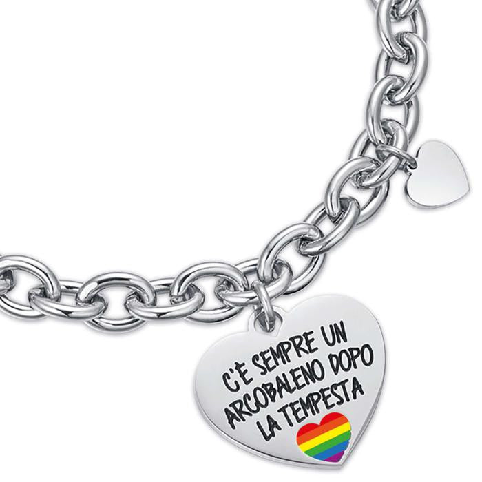 Bracelet en acier Il y a toujours un arc-en-ciel après la tempête