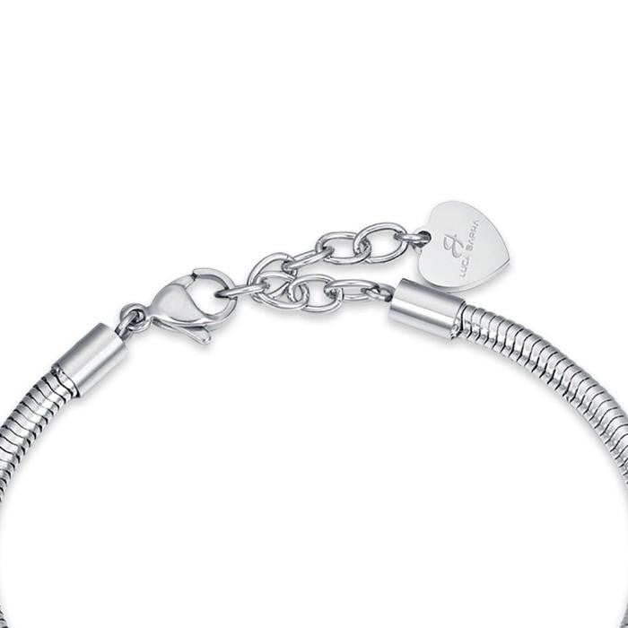 Steel Bracelet With Love Charms