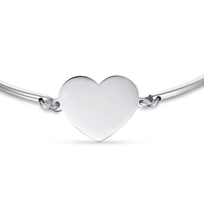 Steel Bracelet With Heart