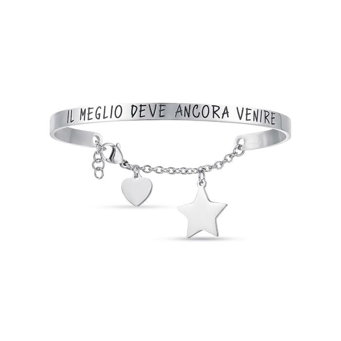 Steel Bracelet With The Best Is Yet To Come Written