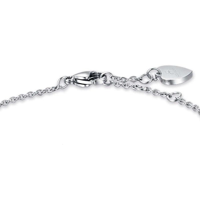 Bracciale in acciaio con cuori ed infinito