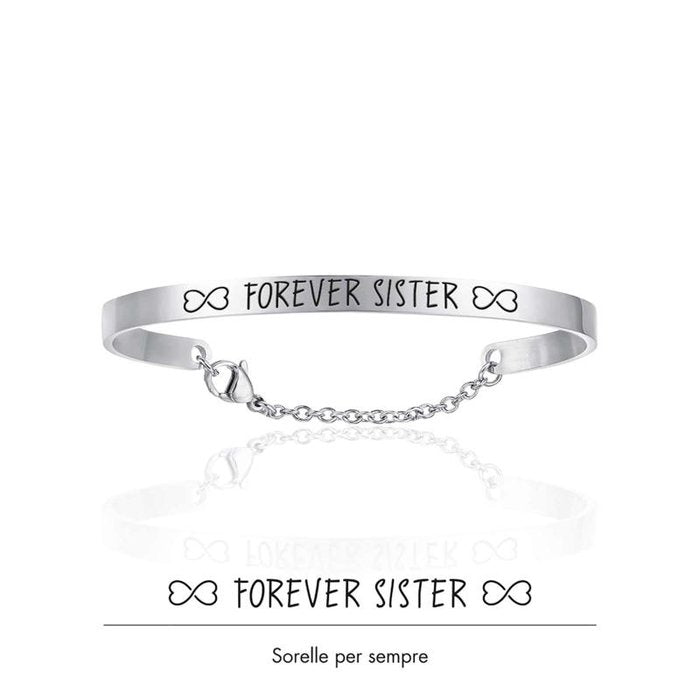 Bracciale in acciaio forever sister