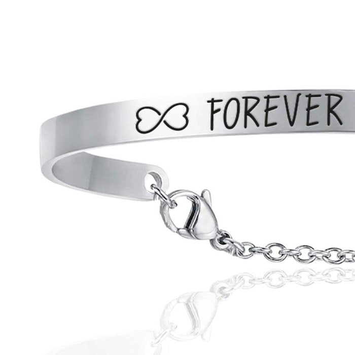 Bracciale in acciaio forever sister