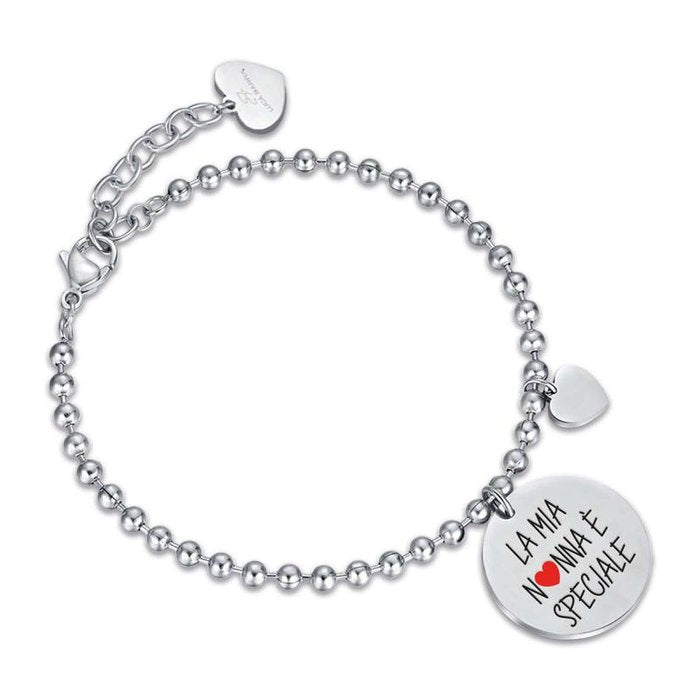 Bracciale in acciaio la mia nonna e' speciale