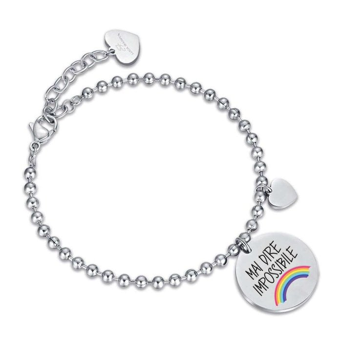 Bracciale in acciaio mai dire impossibile
