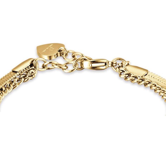 Bracciale in acciaio ip gold