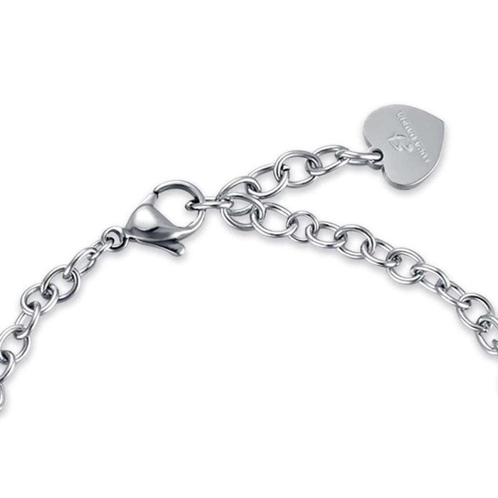 Bracciale in acciaio con cristalli