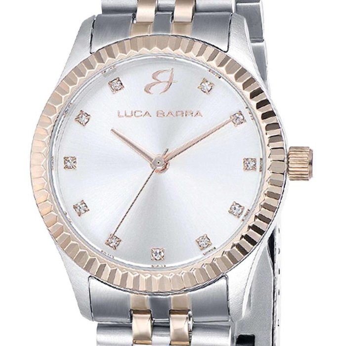Watch with rose steel case