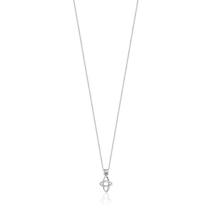 Collier en acier avec pendentif croix