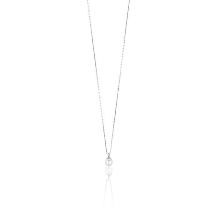 Collier en acier avec perles de 6 mm