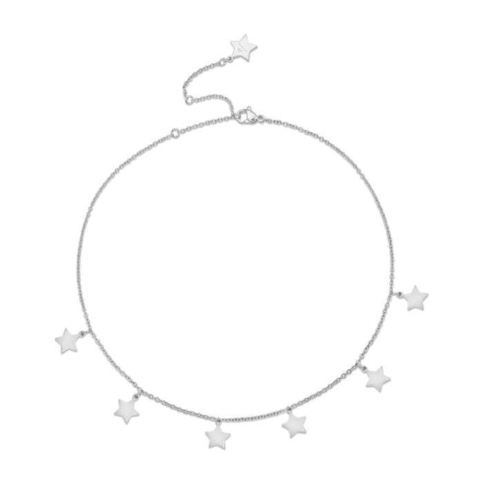 Steel Necklace With Stars