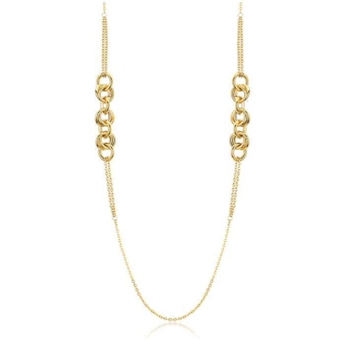 Collier en acier doré Ip