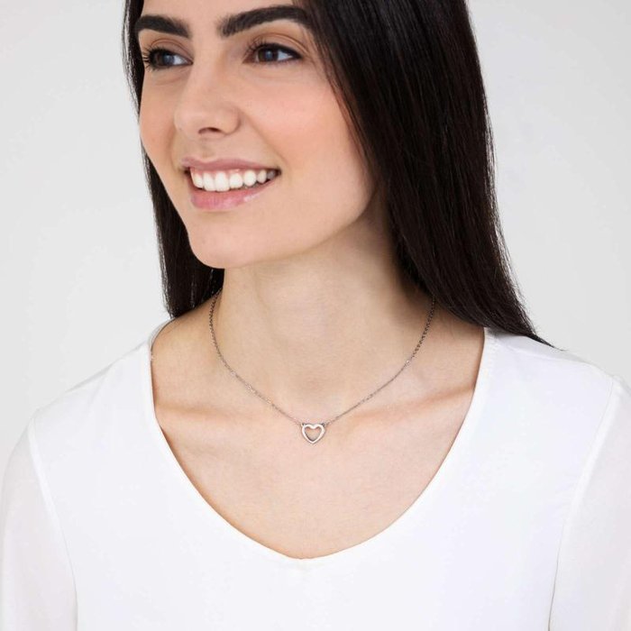 Collana in acciaio con cuore