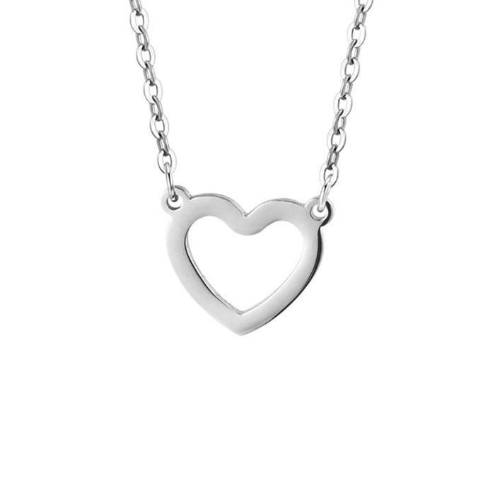 Collana in acciaio con cuore