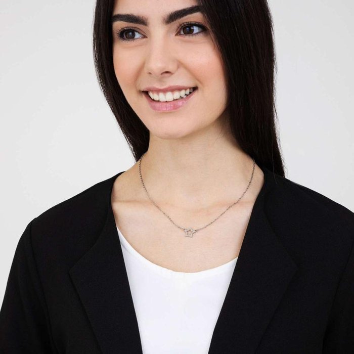 Collana in acciaio con stella