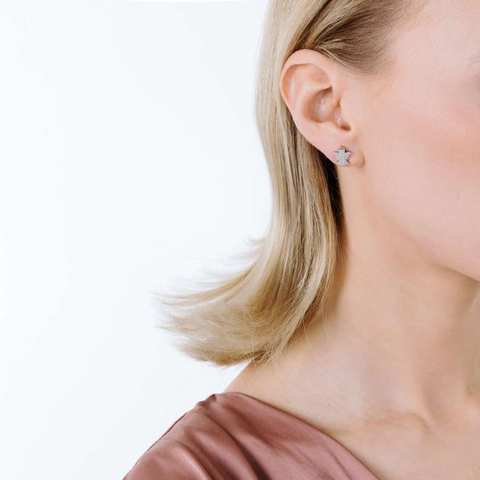 Orecchini In Acciaio Con Angeli