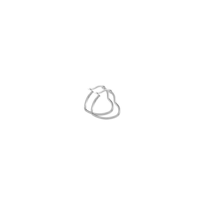 Steel Heart Earrings - Diameter 25mm