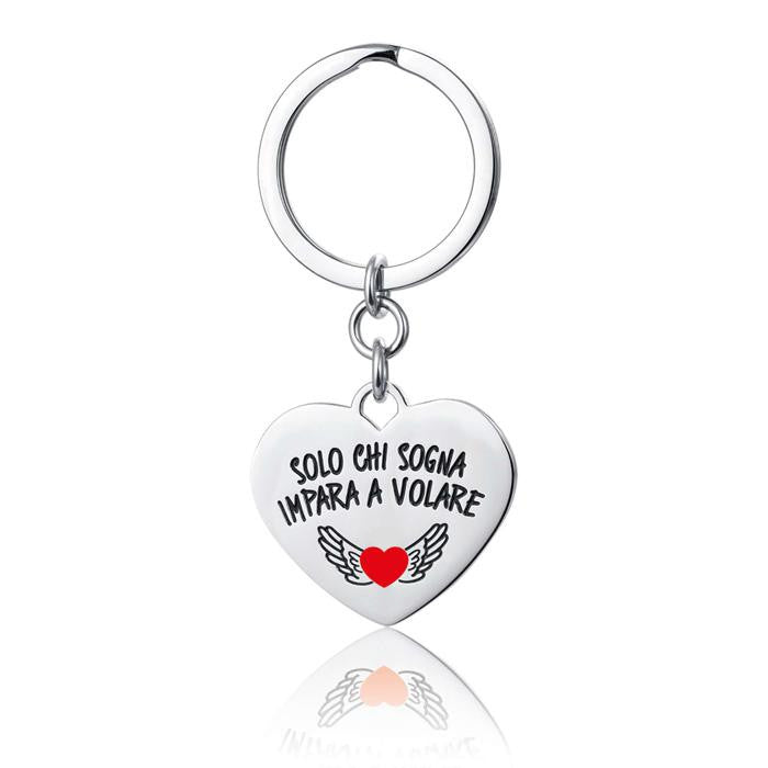 Steel Keychain Only Those Who Dream Learn To Fly