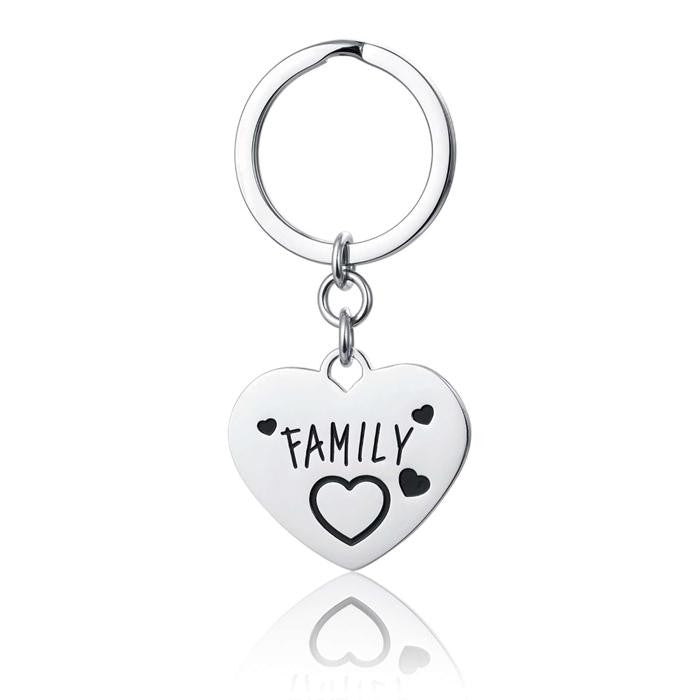 Porte-clés familial en acier