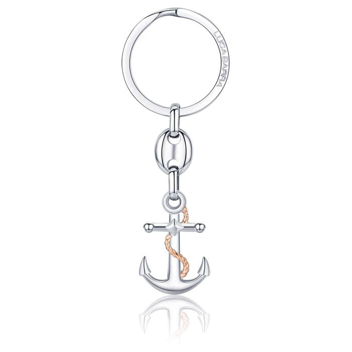 Steel Keychain With Anchor