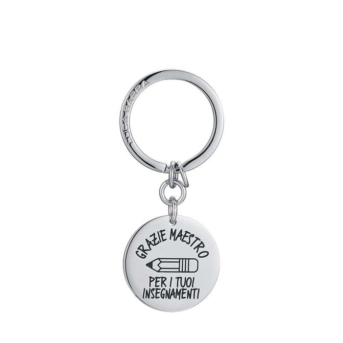 Steel keychain thank you master for your teachings