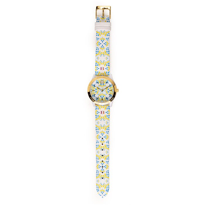 Light Maiolica Clock