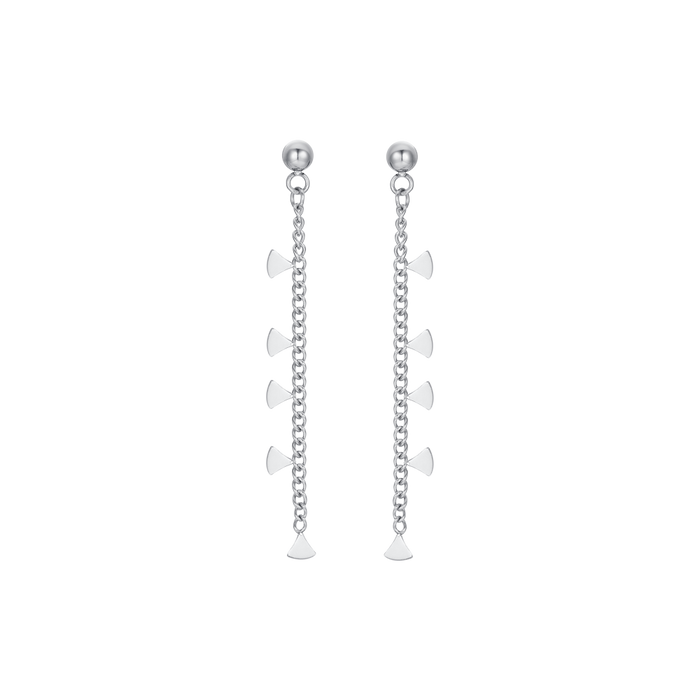 WOMEN'S STEEL NECKLACE WITH TRIANGLES