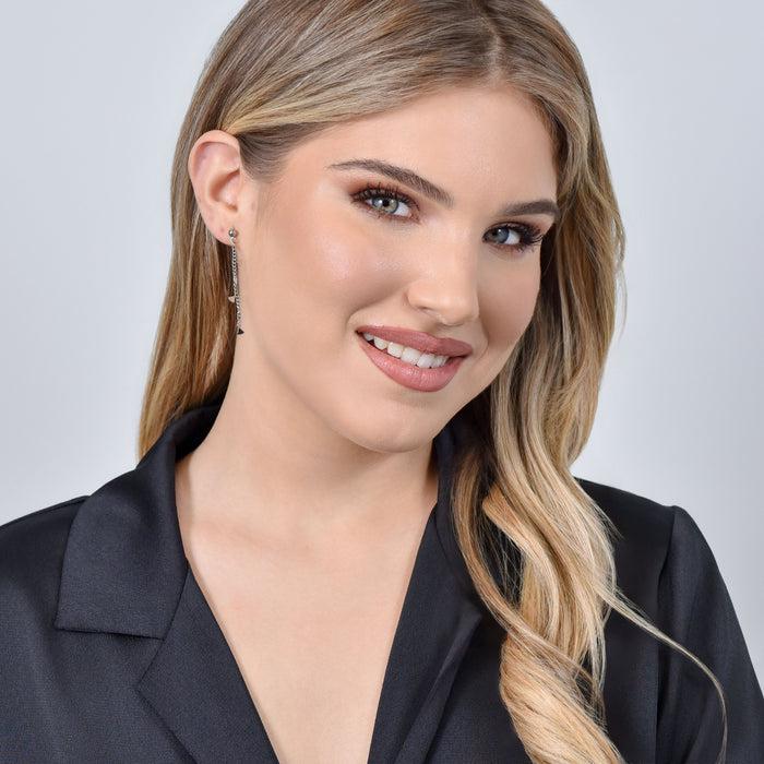 WOMEN'S STEEL NECKLACE WITH TRIANGLES