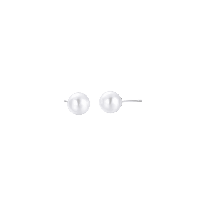 BOUCLES D'OREILLES EN PERLES POUR FEMME EN ACIER