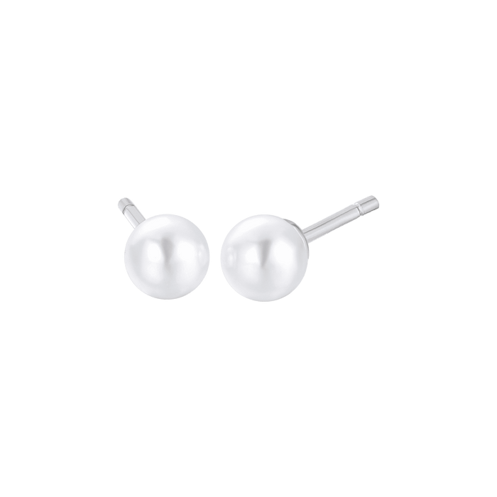 BOUCLES D'OREILLES EN PERLES POUR FEMME EN ACIER