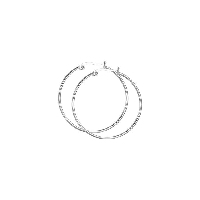 WOMEN'S HOOP EARRINGS IN STEEL DIAMETER 35 MM