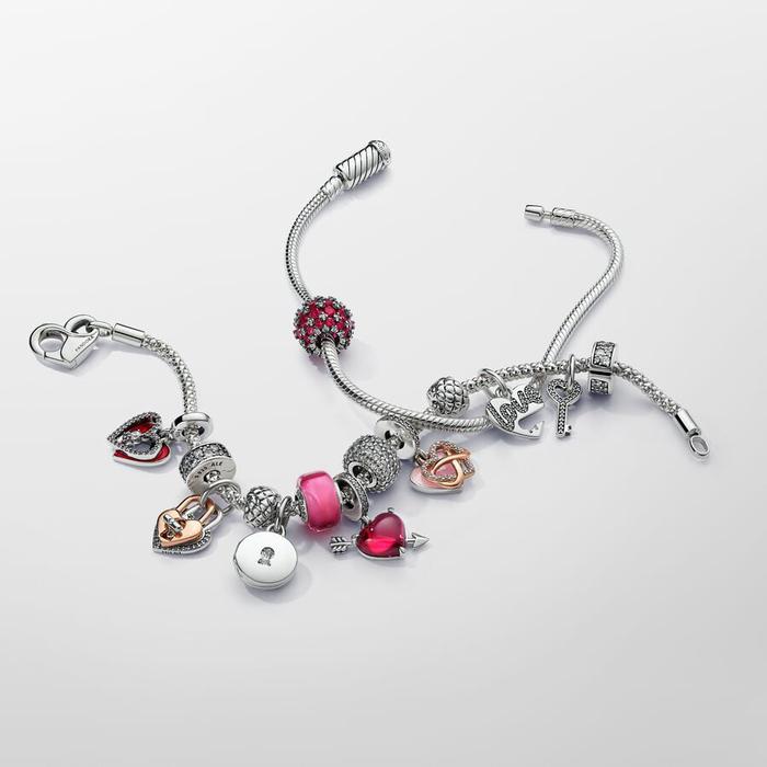 Divisible Heart and Key Pendant Charm