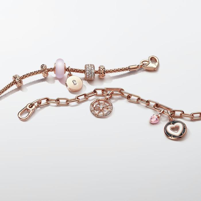 Charm Mini Pendente Pink Chakra Heart Pandora ME