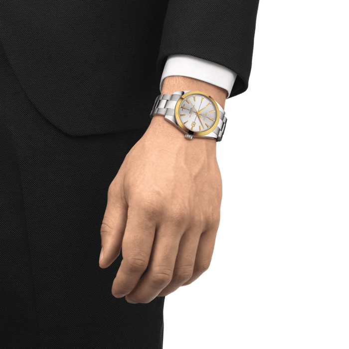 Tissot Gentleman Powermatic 80 Silicium Lunette en or massif 18 carats