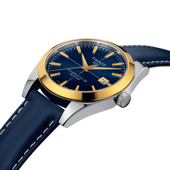 Tissot Gentleman Powermatic 80 Silicium Solid 18K Gold Bezel