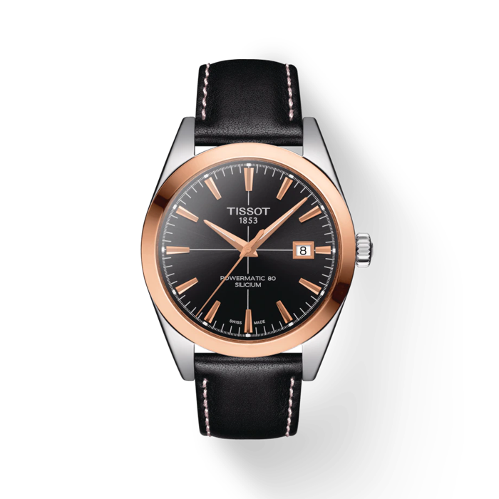 Tissot Gentleman Powermatic 80 Silicium Lunette en or massif 18 carats