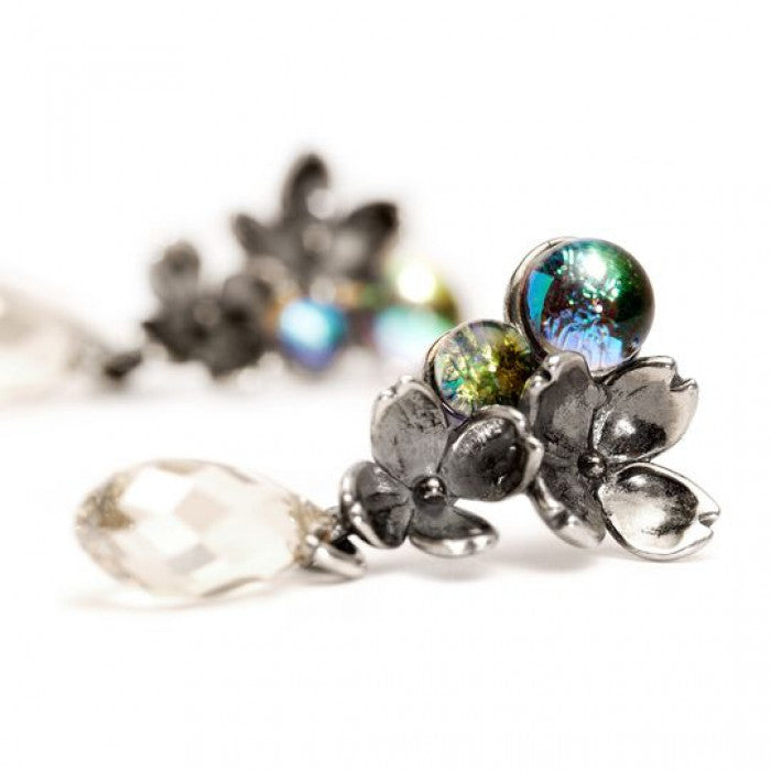 Asymmetric Flower Earrings