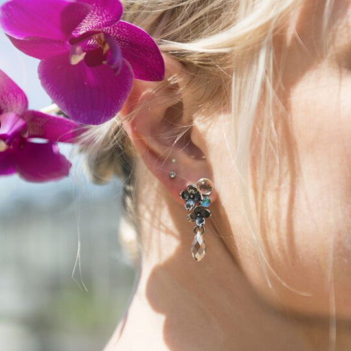 Asymmetric Flower Earrings