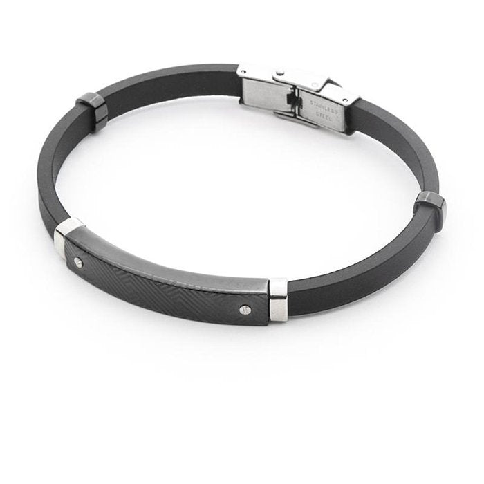 Bracciale Caucciù con Piastra