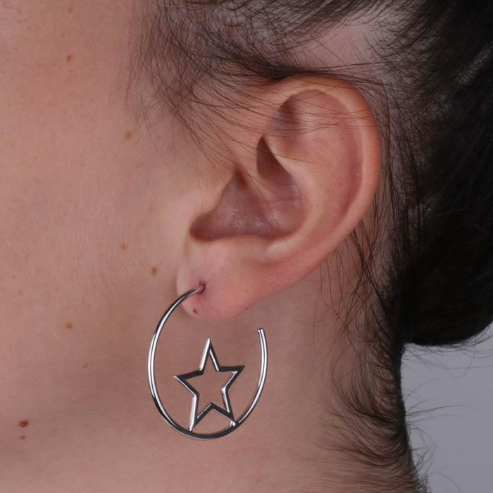 Boucles d'oreilles en argent 925