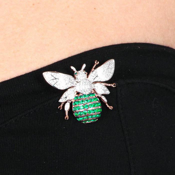 Broche en argent 925